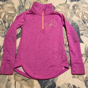 Girls Under Armor Youth XS Quarter Zip, Like new